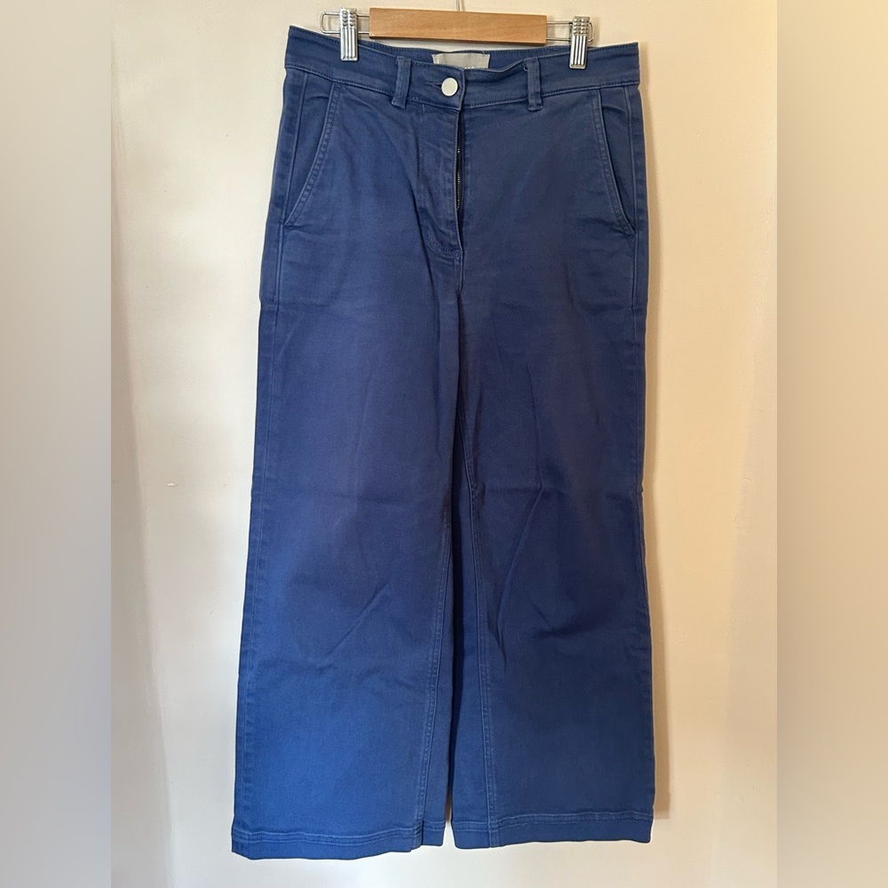 Everlane Marine Blue Ankle Cropped Pants